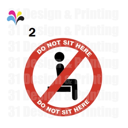 Do not sit here sticker label warning logo symbol cancel sign chair ...