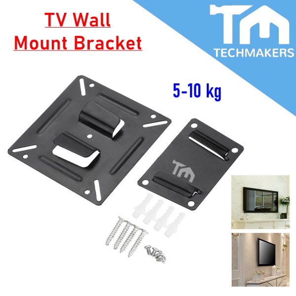Vesa Mount Bracket for 14" to 29" Inch LED LCD Monitor Plasma Flat Screen TV Wall Mount Suitable for 75x75 or 100x100