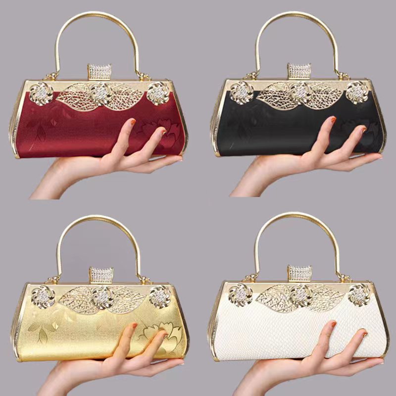 Wedding Clutch Big Clutch Purse Embellished Shell Clasp Bridal