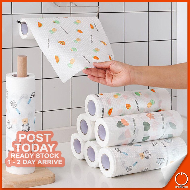 𝐀𝐋𝐋 𝐒𝐔𝐑𝐅𝐀𝐂𝐄 𝐂𝐋𝐄𝐀𝐍 50pcs Disposable Kitchen Towel Paper Reusable
