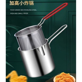 2.5L Electric Fryer Household Small 1000W High Power Multiple Function Stainless Steel Fryer Kebab French Fries Machine, Size: US Plug, Silver