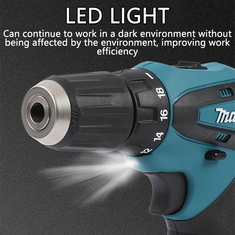 Makita DF330 Electric Cordless Wrench 2 Battery High Power Drill ...