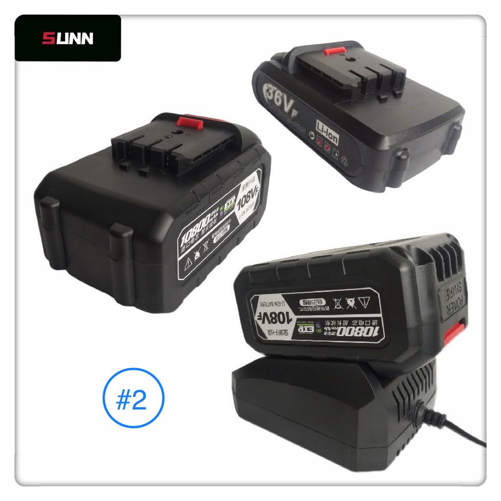 SUNN 2 QM QY 21V 1.5 Ah 3.0Ah Lithium Battery 5/10Cell 1500mah