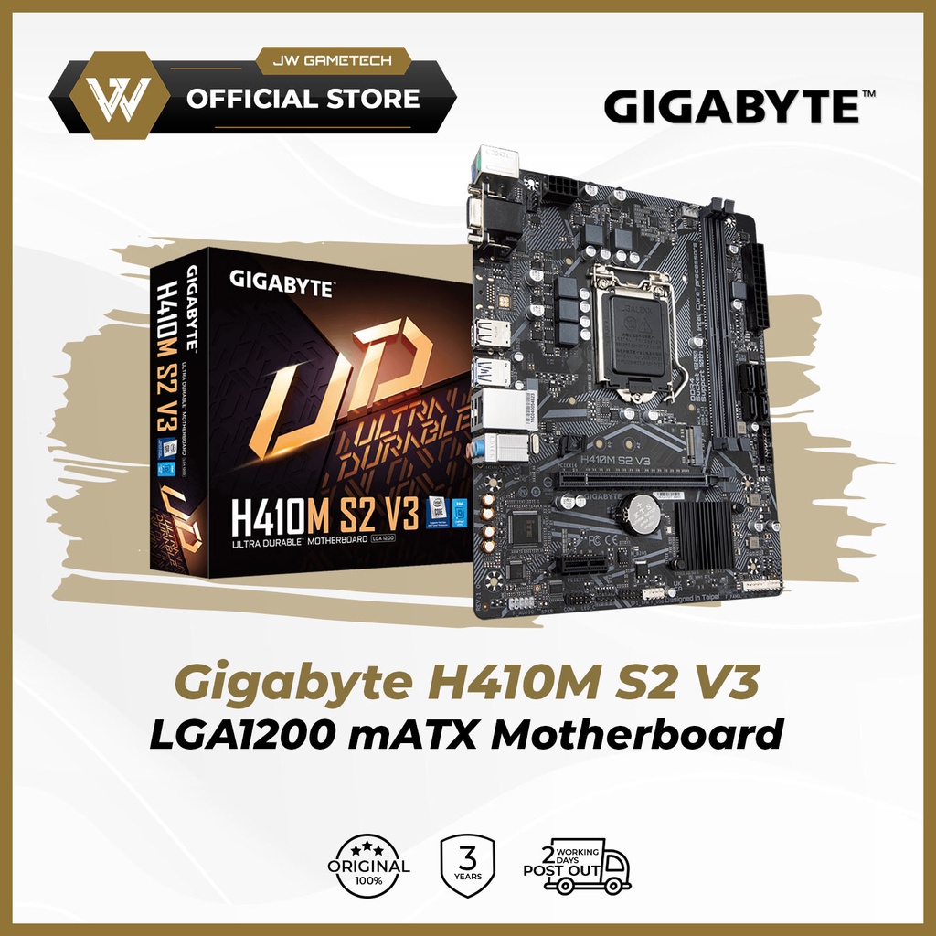 Gigabyte H410M S2 V3 LGA1200 mATX Motherboard Shopee Malaysia