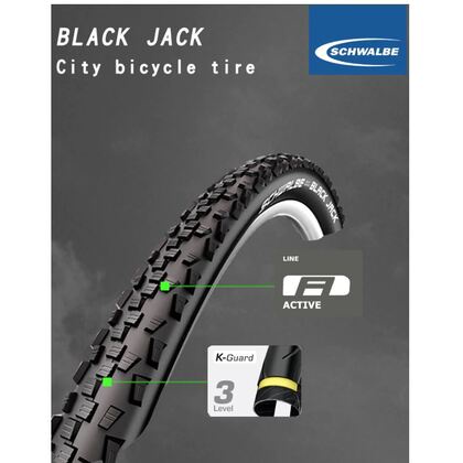 Schwalbe black hot sale jack 26