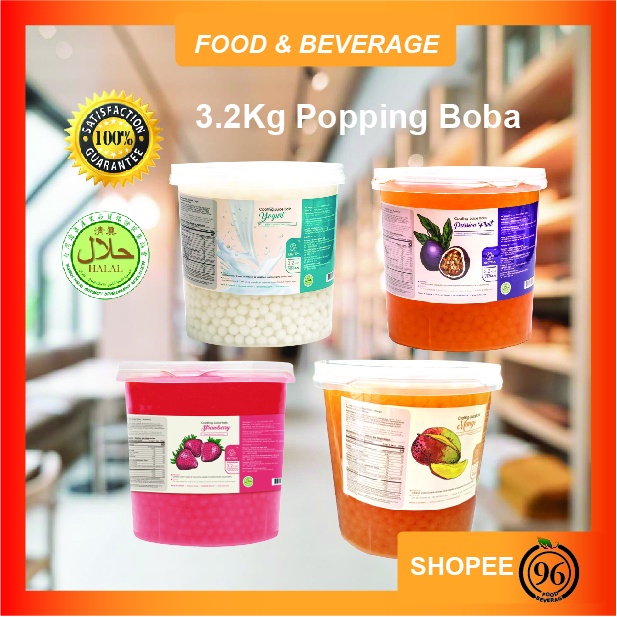 POPPING COATING JUICE BOBA PEARL STRAWBERRY / PASSIONFRUIT / MANGO / YOGURT Shopee Malaysia