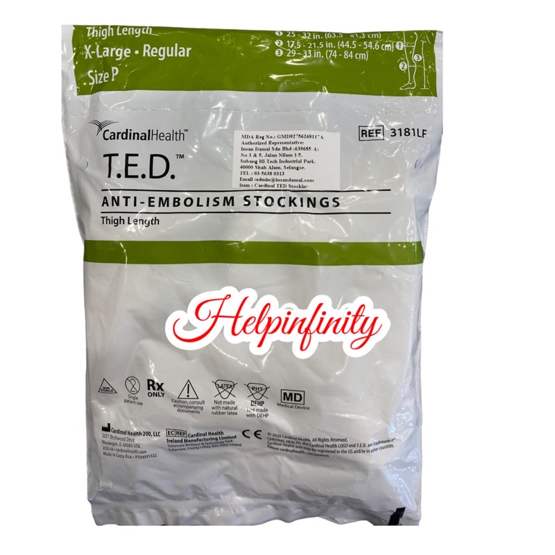 (REF3181LF) CardinalHealth Covidien T.E.D Thigh Length AntiEmbolism