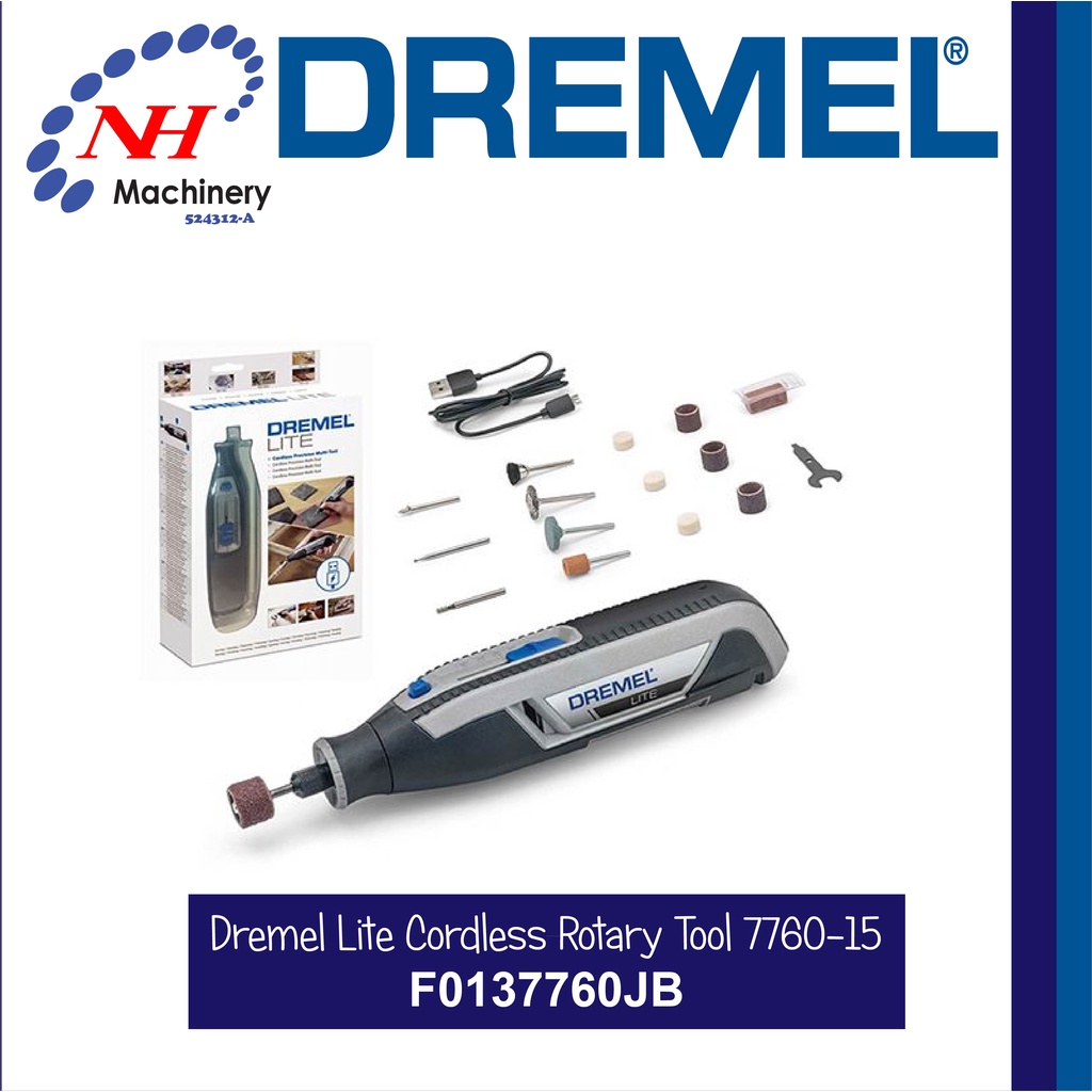 F0137760JB Dremel, Dremel 7760-15 Cordless Rotary Tool, USB