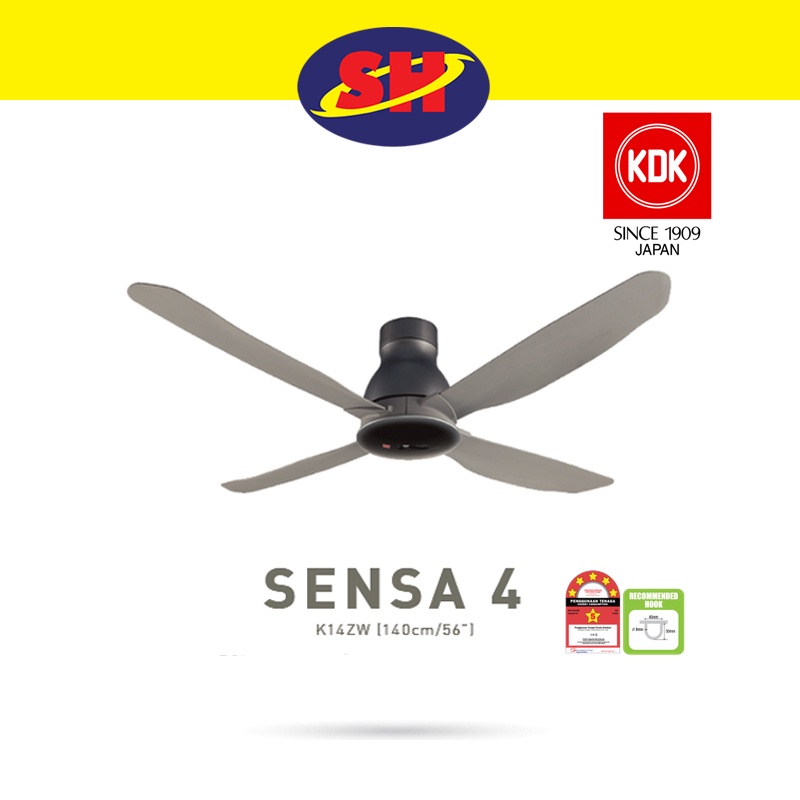 kdk-sensa-4-56-4-blade-remote-ceiling-fan-dc-motor