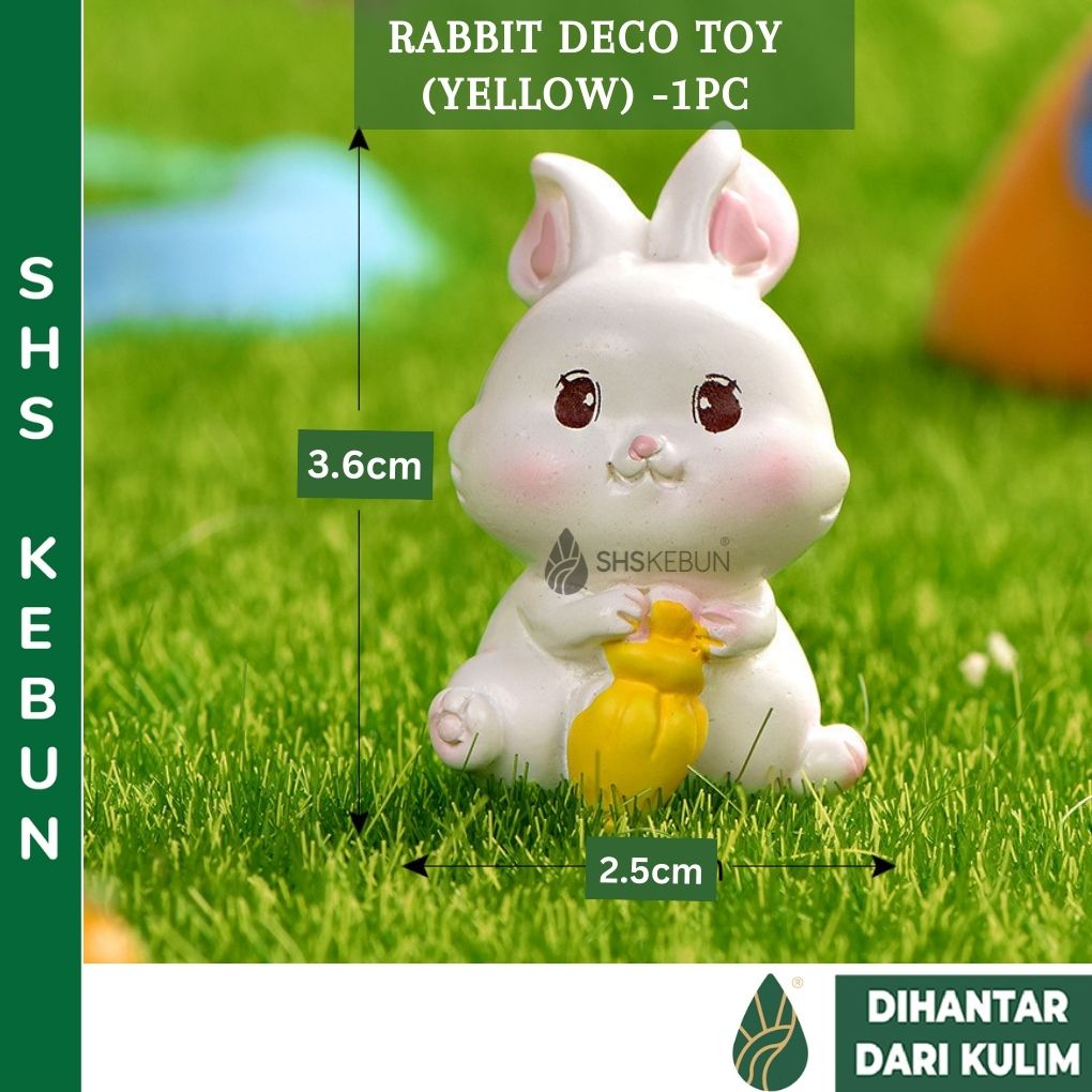 Rabbit Toy Small Plastic Rabbit Garden Decoration Arnab Hiasan Patung ...
