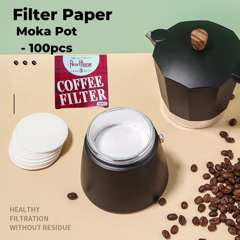 Ready Stock Moka Pot Coffee Filter Papers Paper 56mm / 60mm / 68mm