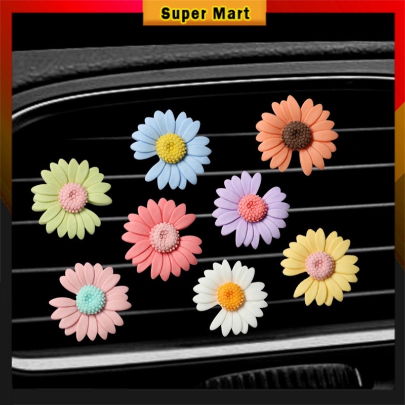Daisy Flower Car Perfume Car Air Freshener Clip Pewangi Kereta Shopee