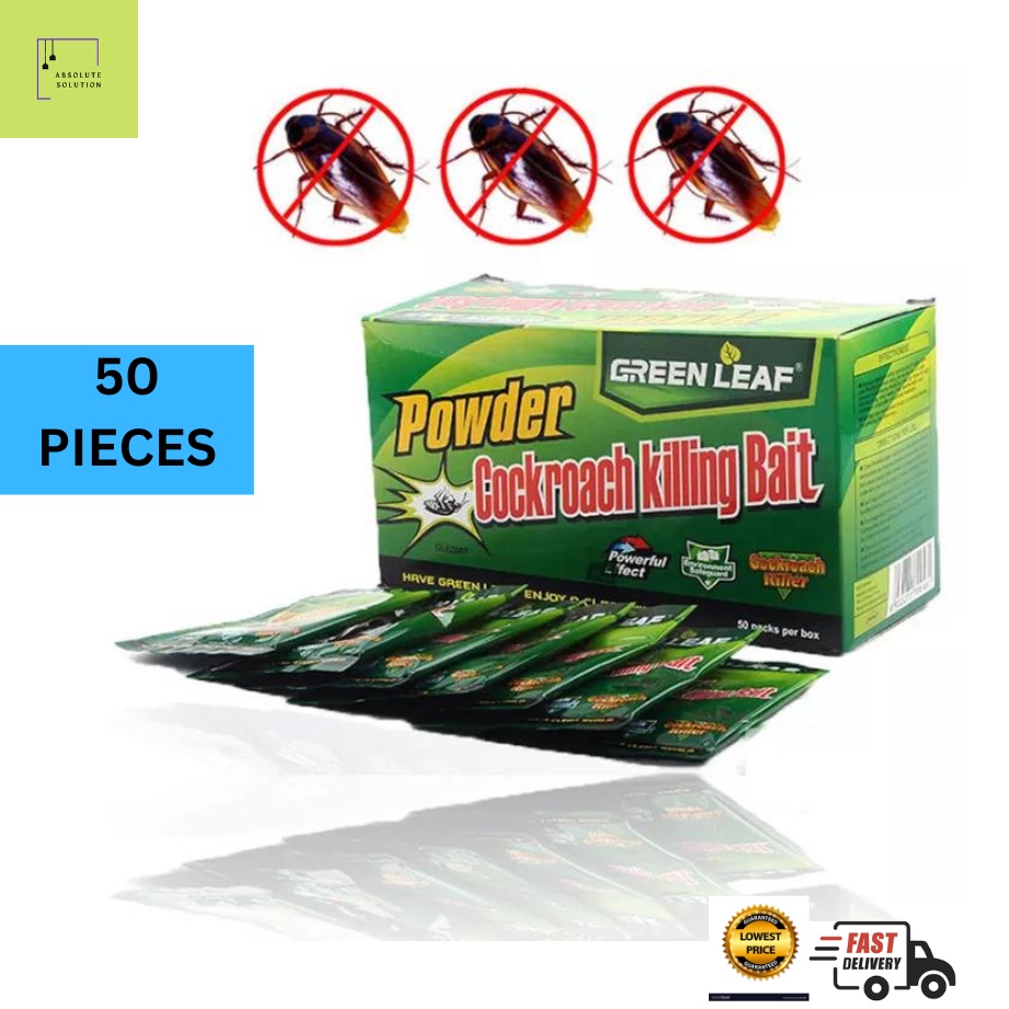 Promotion!! Green Leaf Cockroach and ant Killing Bait Powder/ Ubat ...