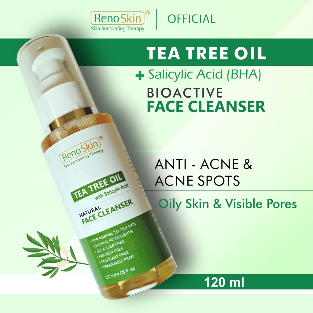 Salicylic Acid BHA, Tea Tree face cleanser Jerawat Acne Face Cleanser