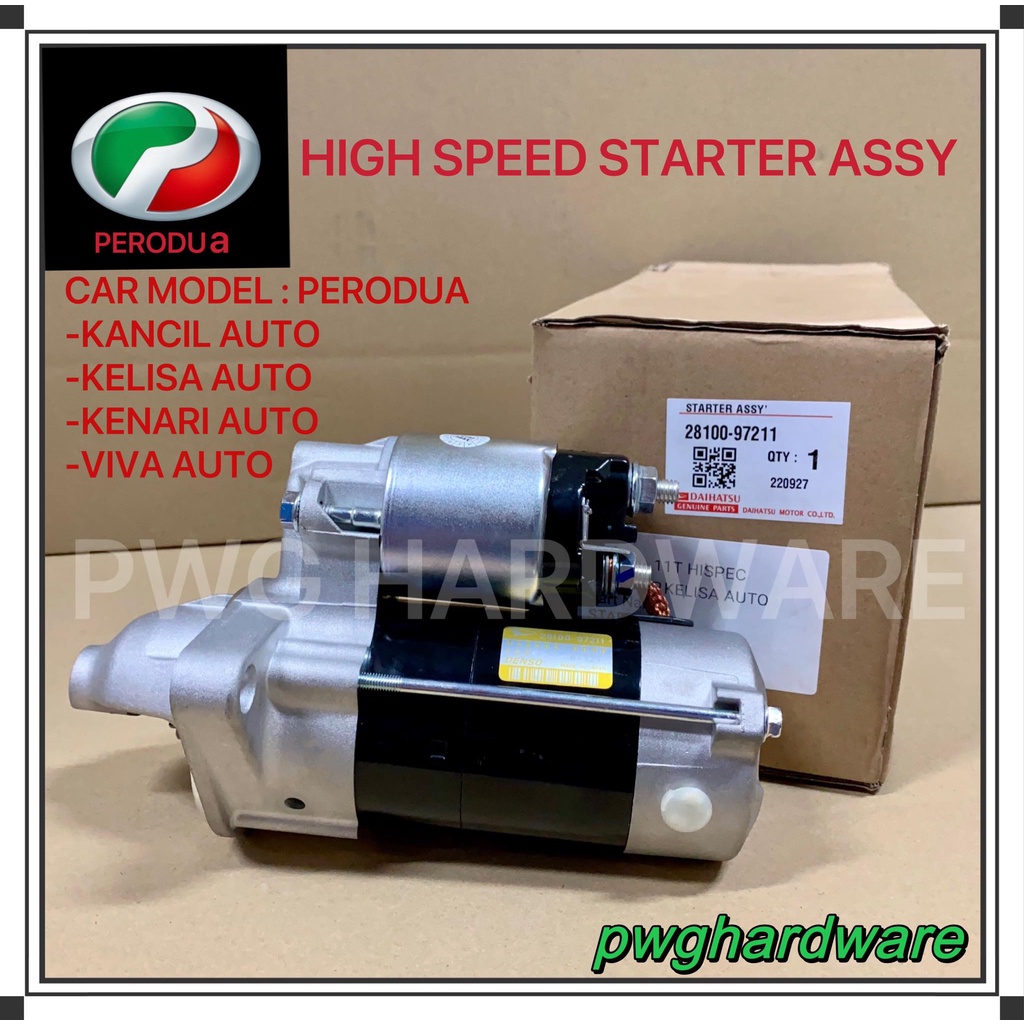 New Original Perodua Kancil Kelisa Kenari Viva Auto High Speed Starter Kelisa Auto Starter