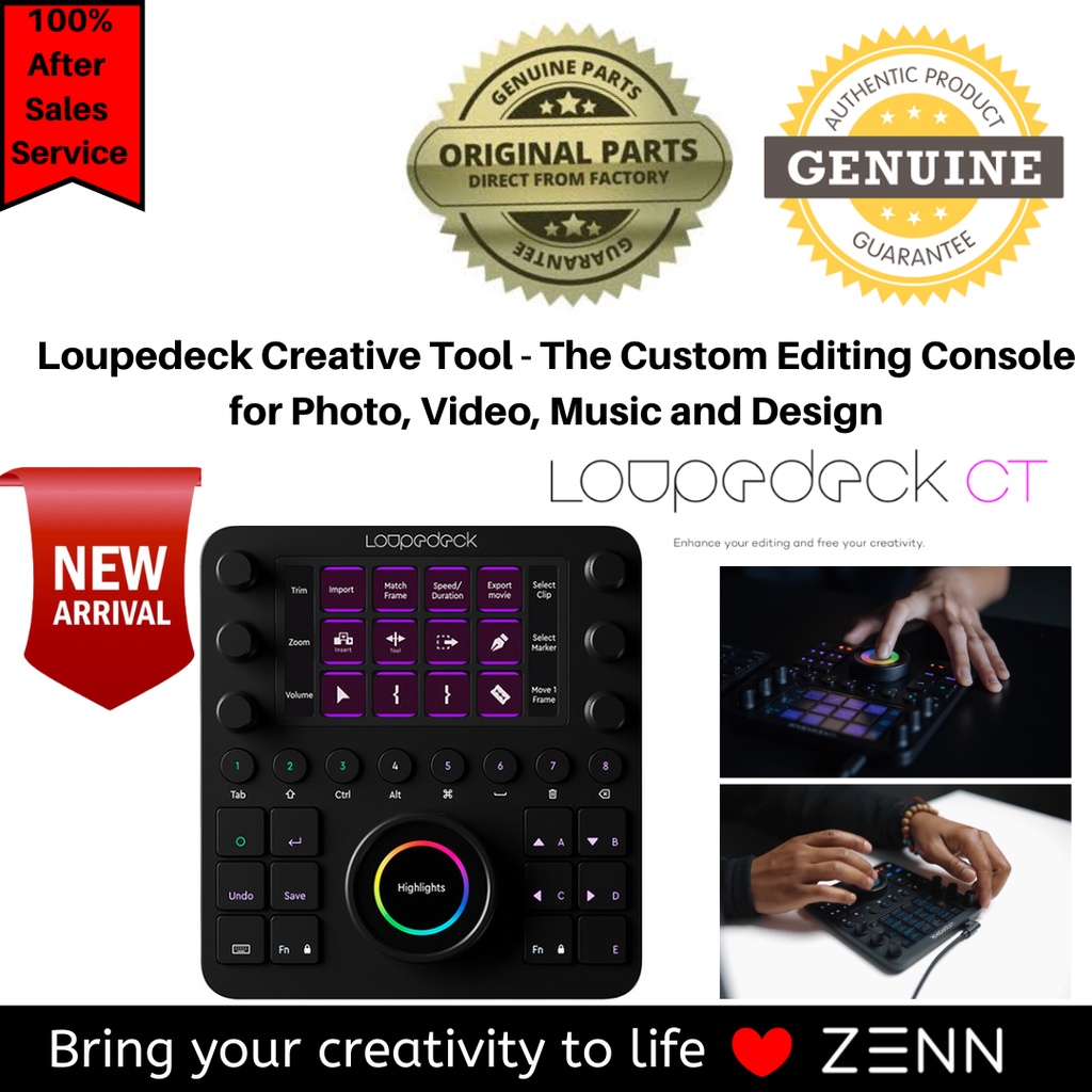 Loupedeck CT LDD-1903 Custom Editing Console for Photo Video Music and ...