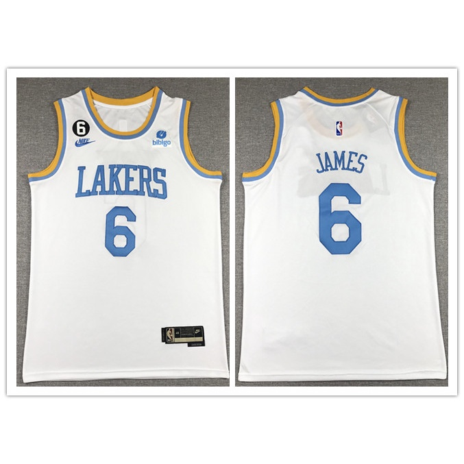 Los Angeles Lakers #6 LeBron James 2022 23 White Classic Edition