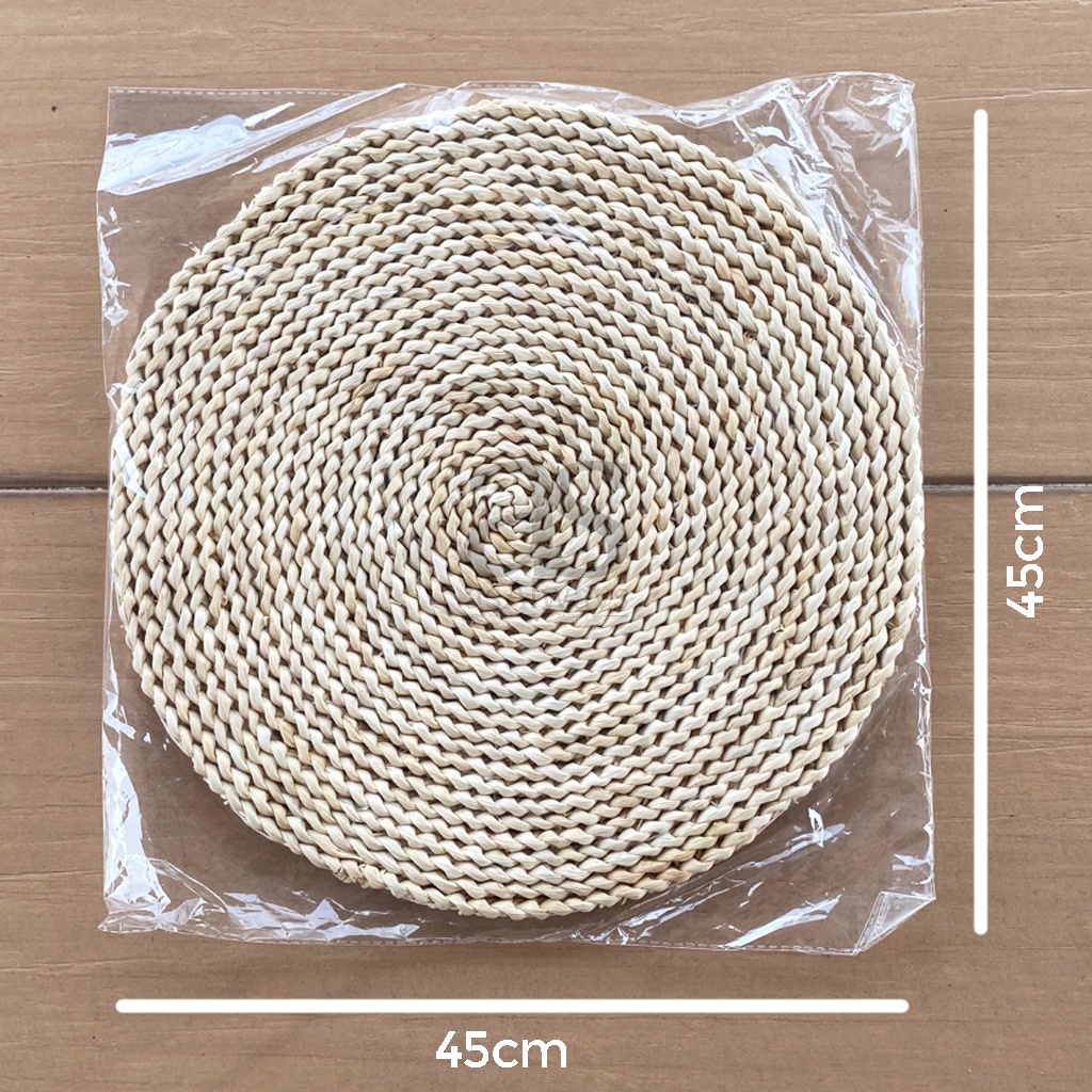 Table Placemat Corn Husk Dining Placemat Heat Insulation Pot Holder