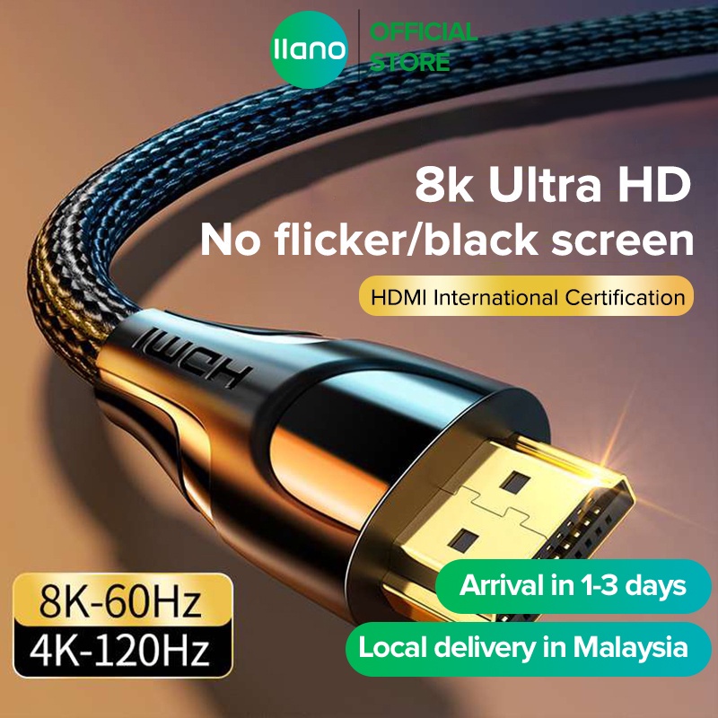 Câble hdmi 2.1 4 mètres 8K 4K 120Hz professionnel ultra HD 2160p