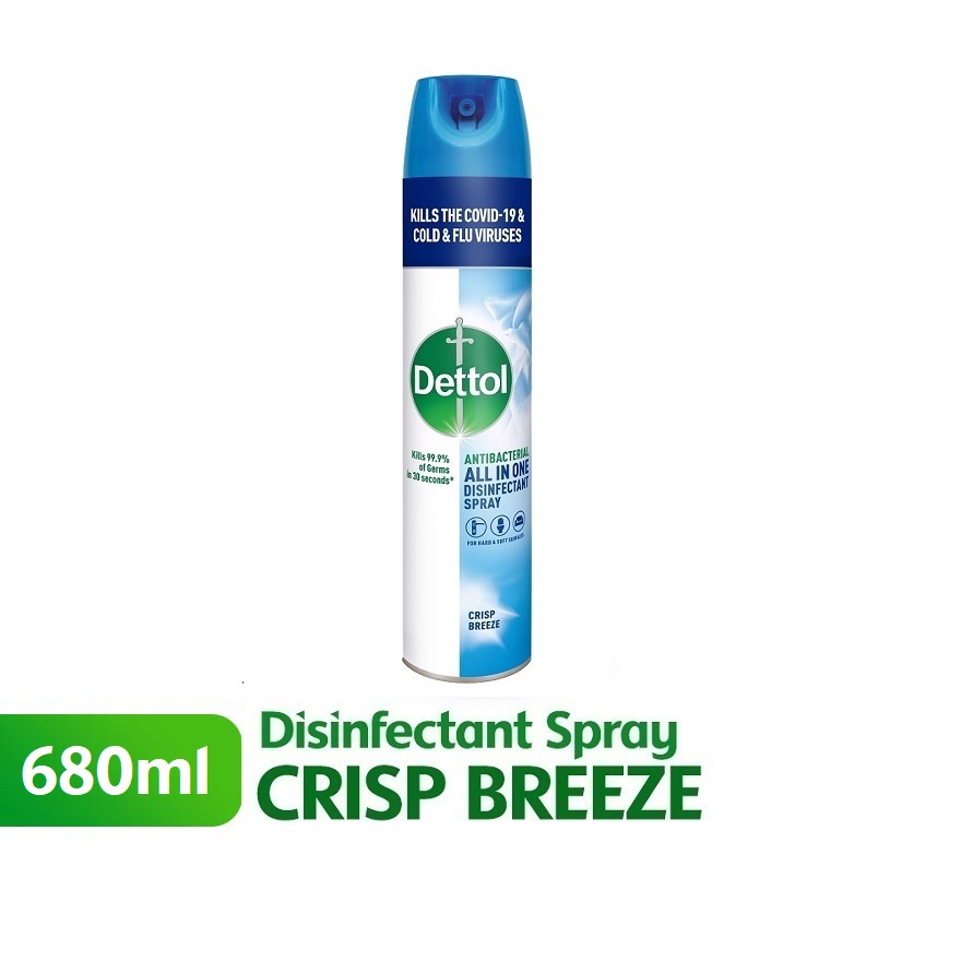DETTOL DISINFECTANT SPRAY CRISP BREEZE 680ML Shopee Malaysia