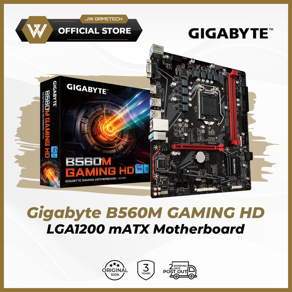 Gigabyte B560M GAMING HD LGA1200 mATX Motherboard | Shopee Malaysia