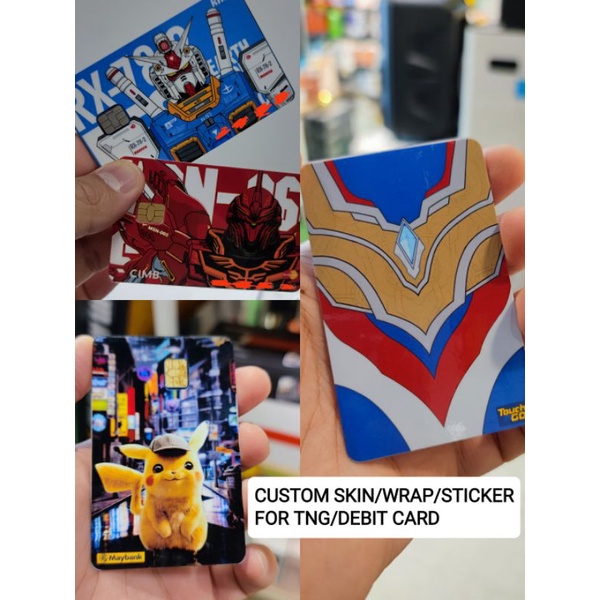 TOUCH N GO/DEBIT CARD CUSTOM SKIN/STICKER/WRAP TNG | Shopee Malaysia