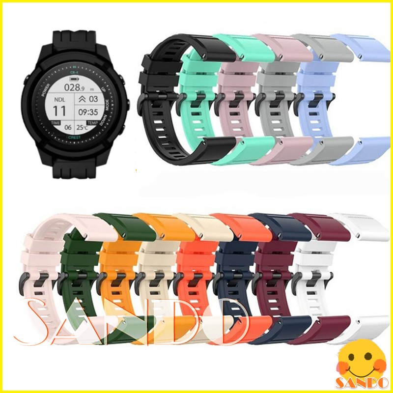 Crest CR4 Dive Computer soft silicone strap replacement wristband