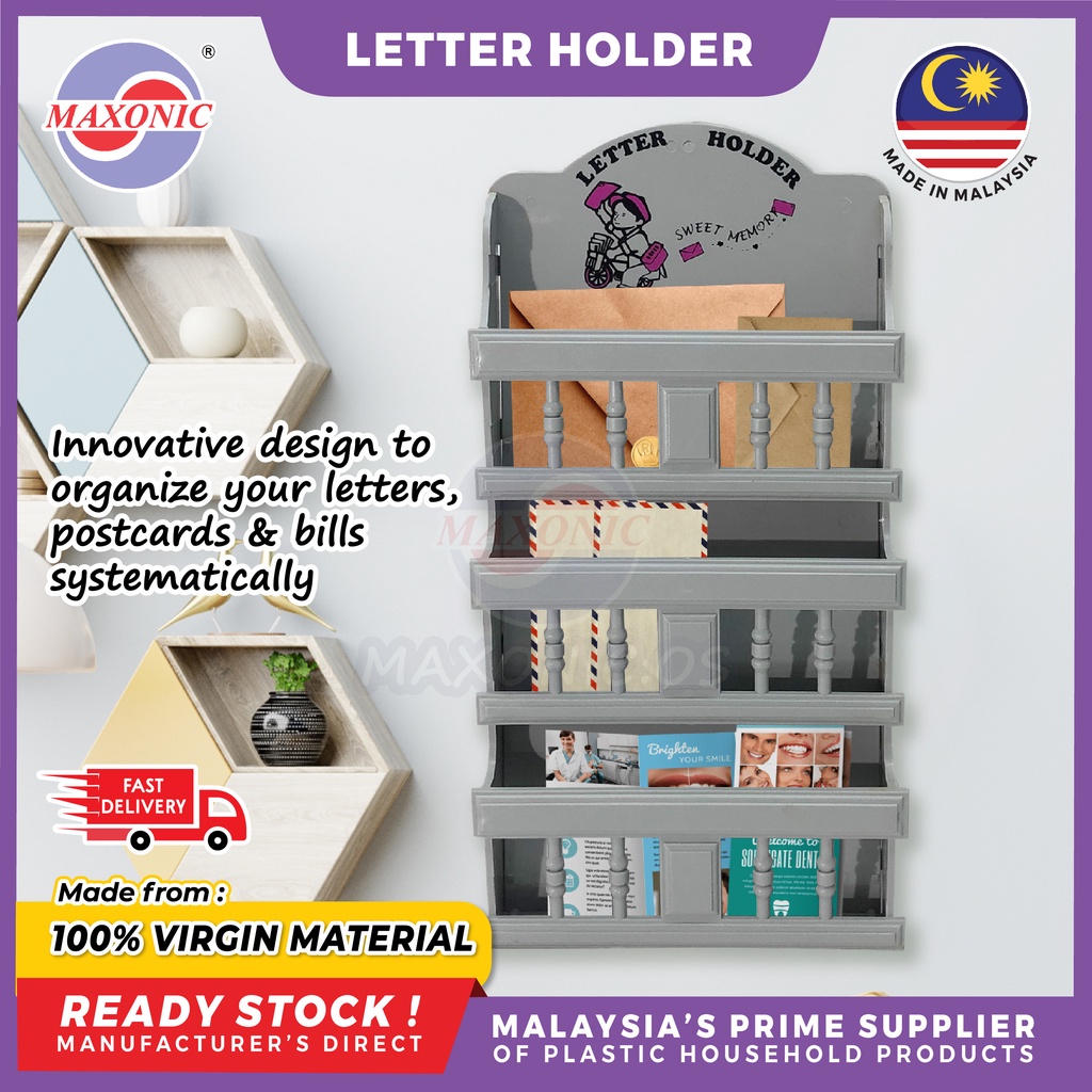 MAXONIC WALL HANGING LETTER HOLDER ENVELOPE HOLDER PEMEGANG SURAT