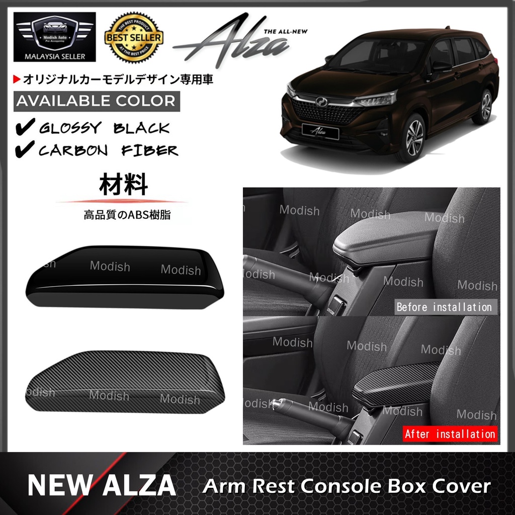 Modish Perodua New Alza 2022-2024 Arm Rest Console Box Frame Cover ...