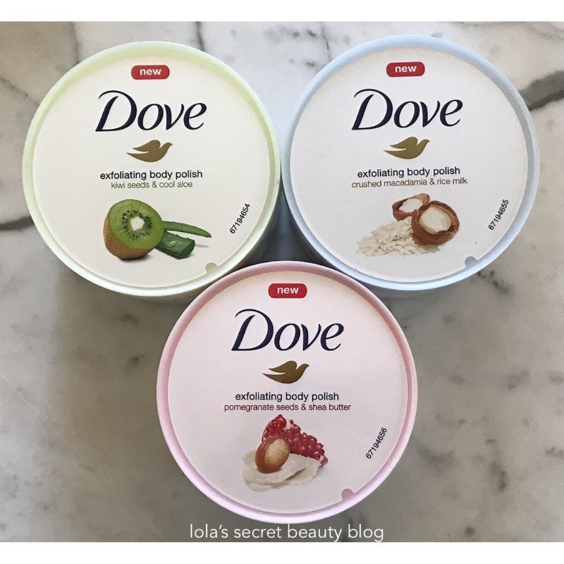 DOVE EXFOLIATING BODY POLISH/BODY SCRUB (READY STOCK MALAYSIA) Shopee