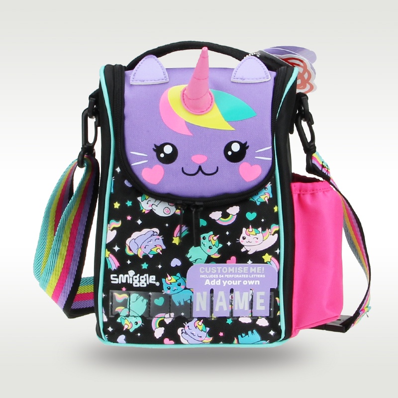 Australia smiggle original children's crossbody bag cute black unicorn ...