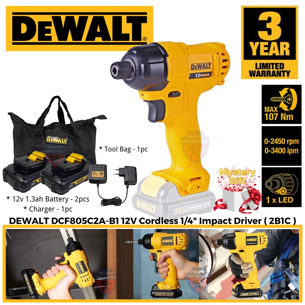 Dewalt DCF805C2A-B1 6mm ( 1/4