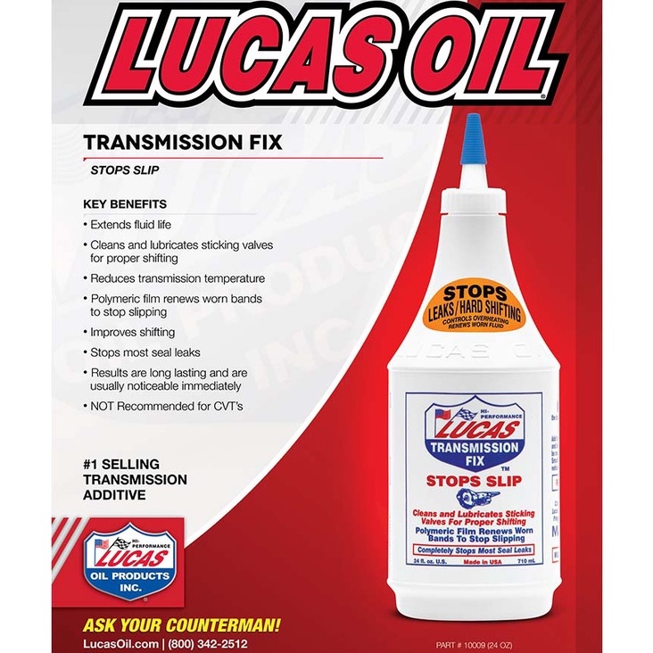 Lucas Oil Transmission Fix Transmission stop slip stop leak (710ML