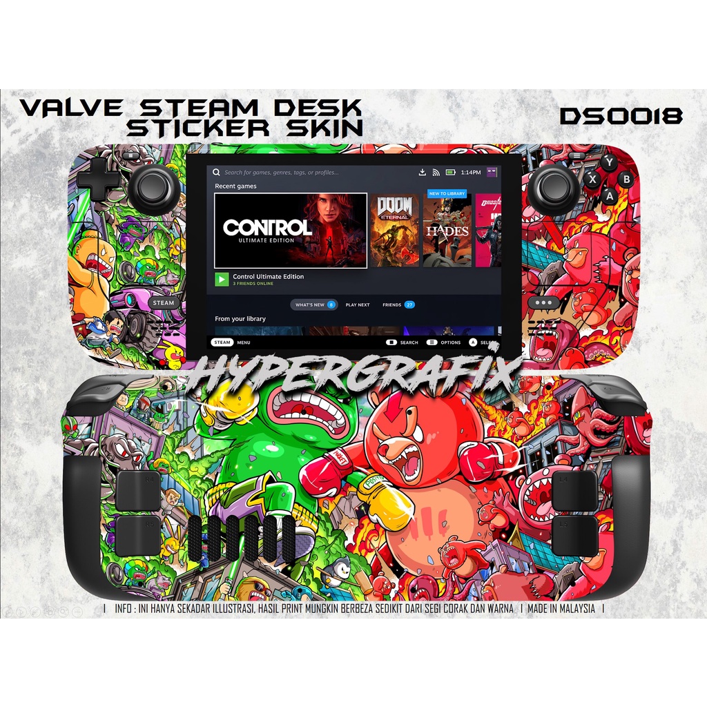 Steam Deck Sticker Skin 0018 | Shopee Malaysia