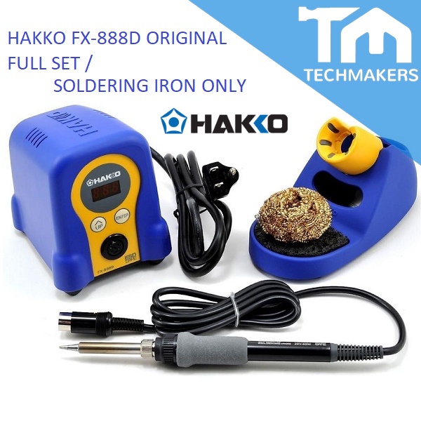 Original HAKKO FX-888D FX888D 888 Digital Soldering Station Set / Solder Iron Handle Only **Free Universal Adapter