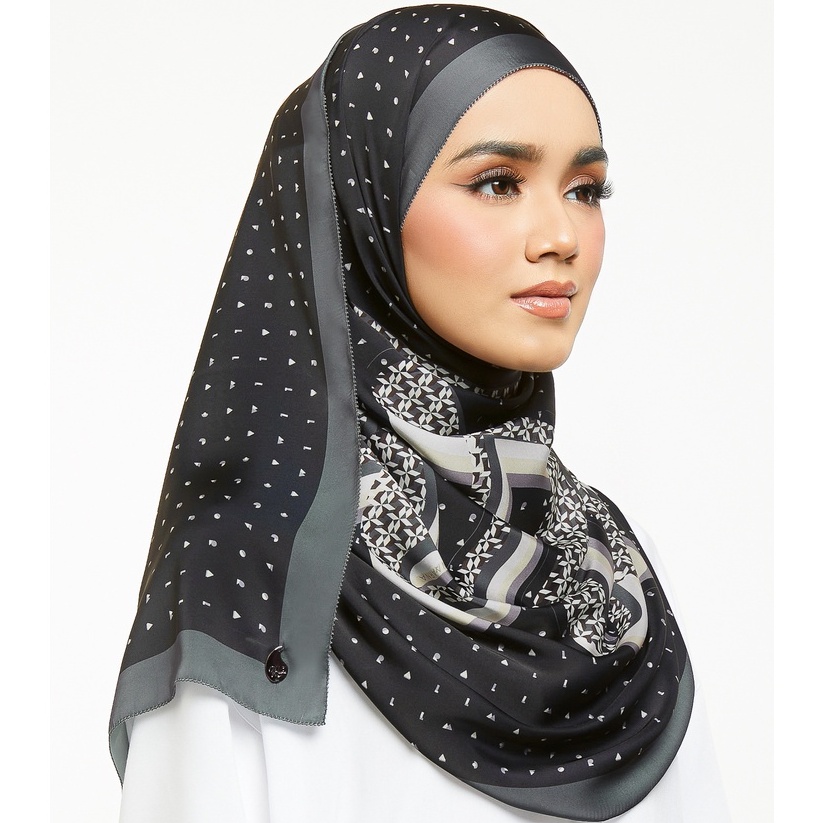 Waarna Everyday Prints: Serene in Charcoal Black | Shopee Malaysia