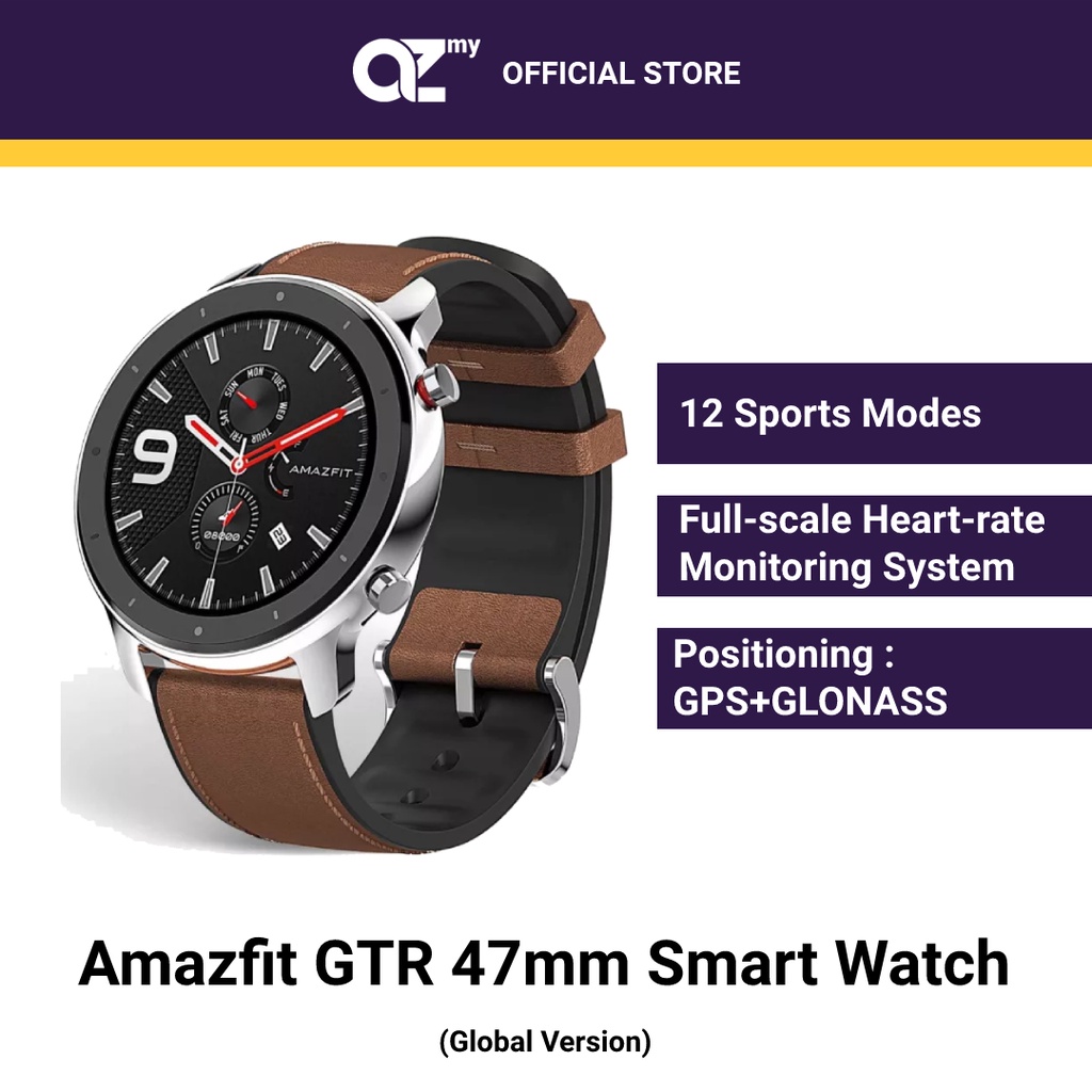 Amazfit GTR Smart Watch 47mm Aluminium Alloy with AMOLED Shopee