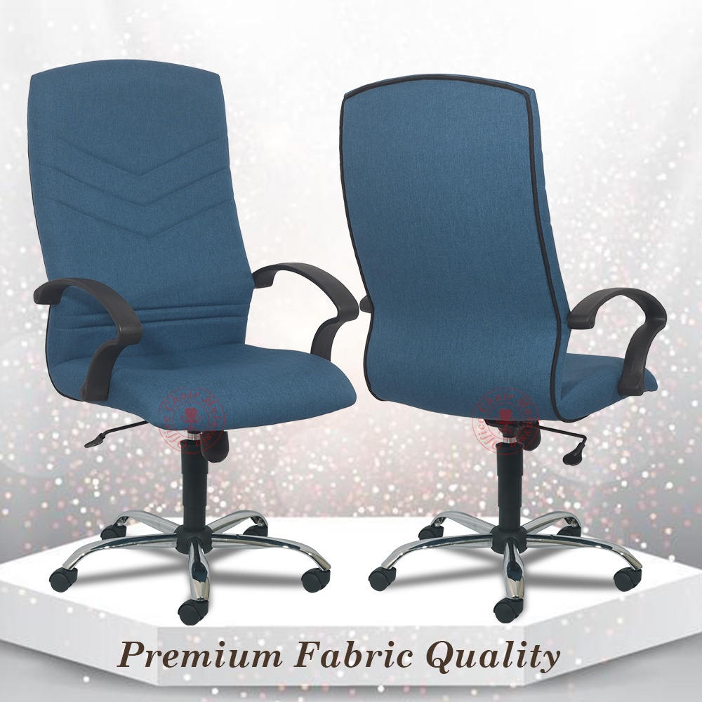 Budget Fabric Office Chair High Back Chair Kerusi Office Kerusi Pejabat Premium Quality Shopee Malaysia