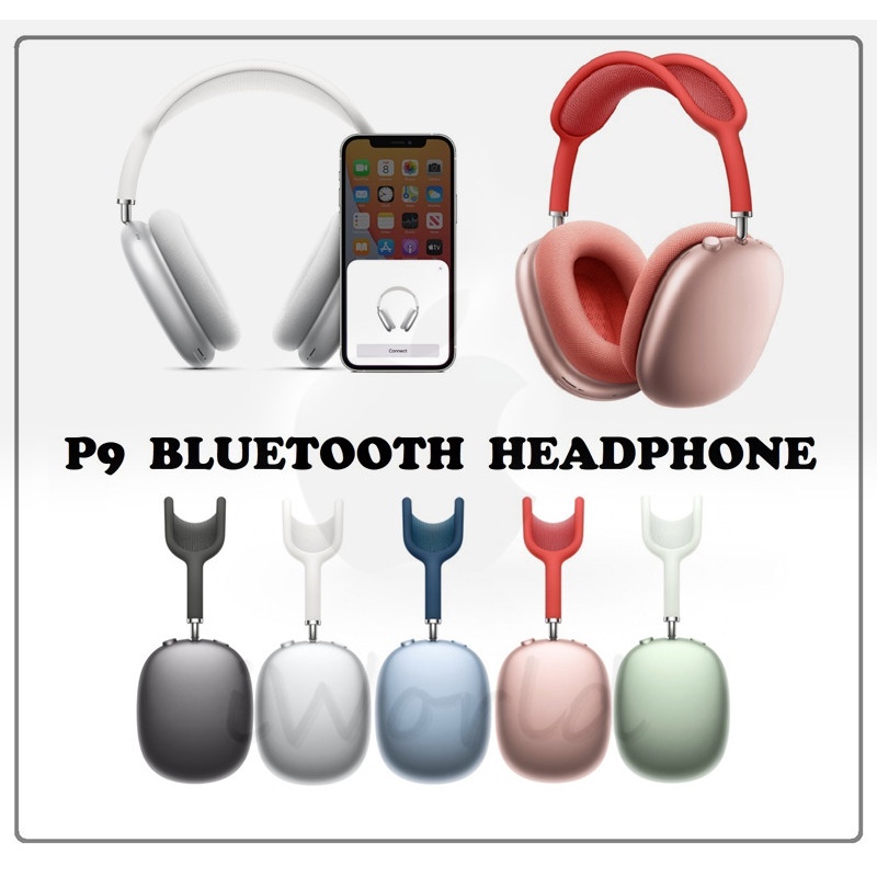 P9 Headphone Extra Bass Bluetooth Headphone Wireless Headset Shopee