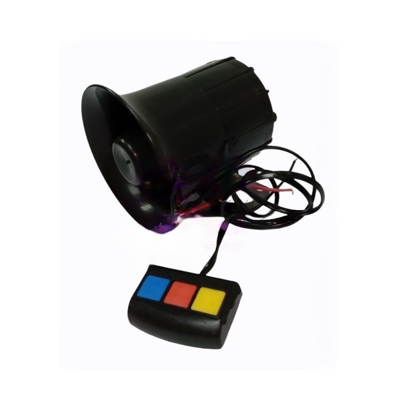 SUPER LOUD 12V Alarm Siren Horn Backup Buzzer System Police 3 Tone ...