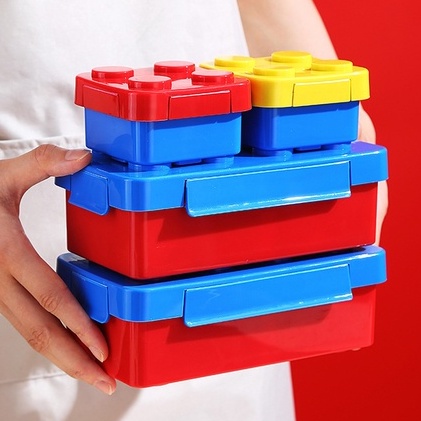 Lego Block Lunch Box Set Building Blocks Bento Lunch Box Bento Box ...