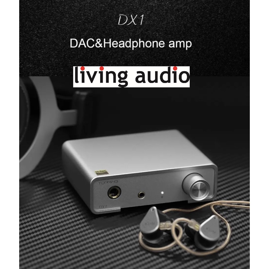 DAC E Amplificatore Per Cuffie TOPPING DX1 | Chip AK4493S, DSD256, Doppia Uscita 6,35mm E 3,5mm | Audio Hi-res, Guadagno Regolabile, Alimentazione Via USB
