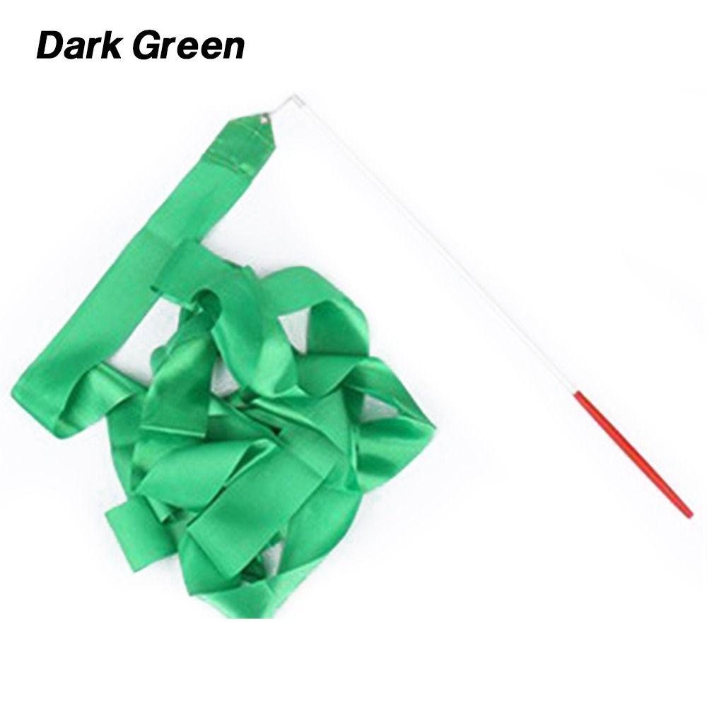 GOGUVO Colorful Gym Ribbons 10 Colors Twirling Rod Gymnastics Ribbon