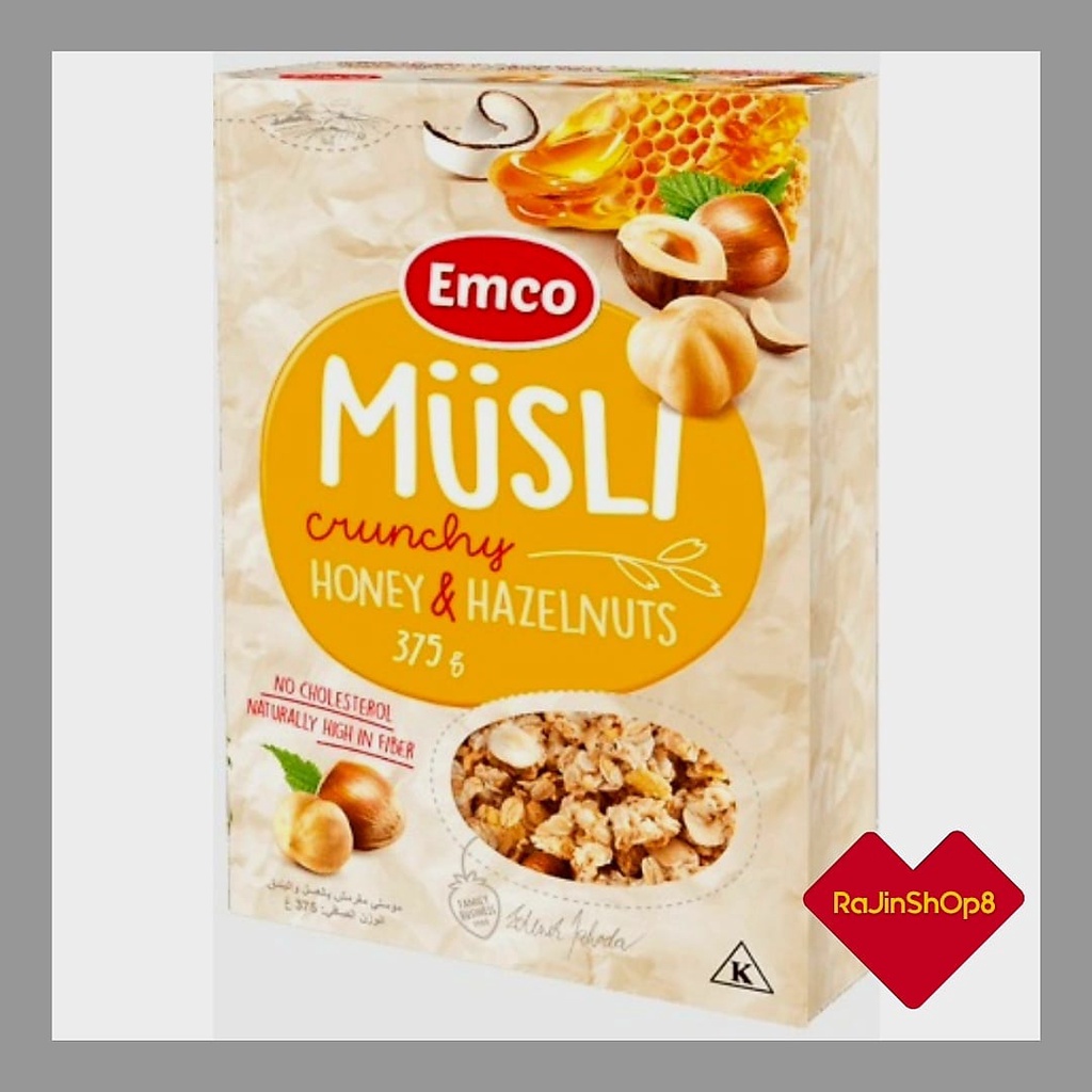 EMCO Crunchy Musli Cereal Blueberries Raspberries / Tropical Fruits