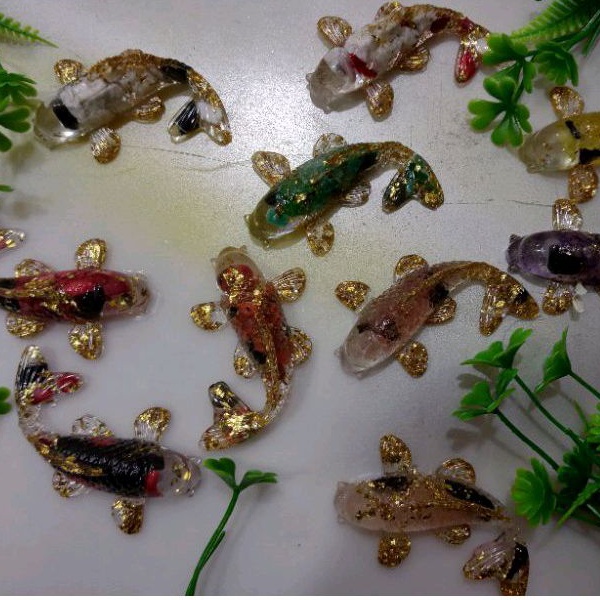Epoxy Resin Feng Shui Lucky Koi Fish(6pcs) | Shopee Malaysia