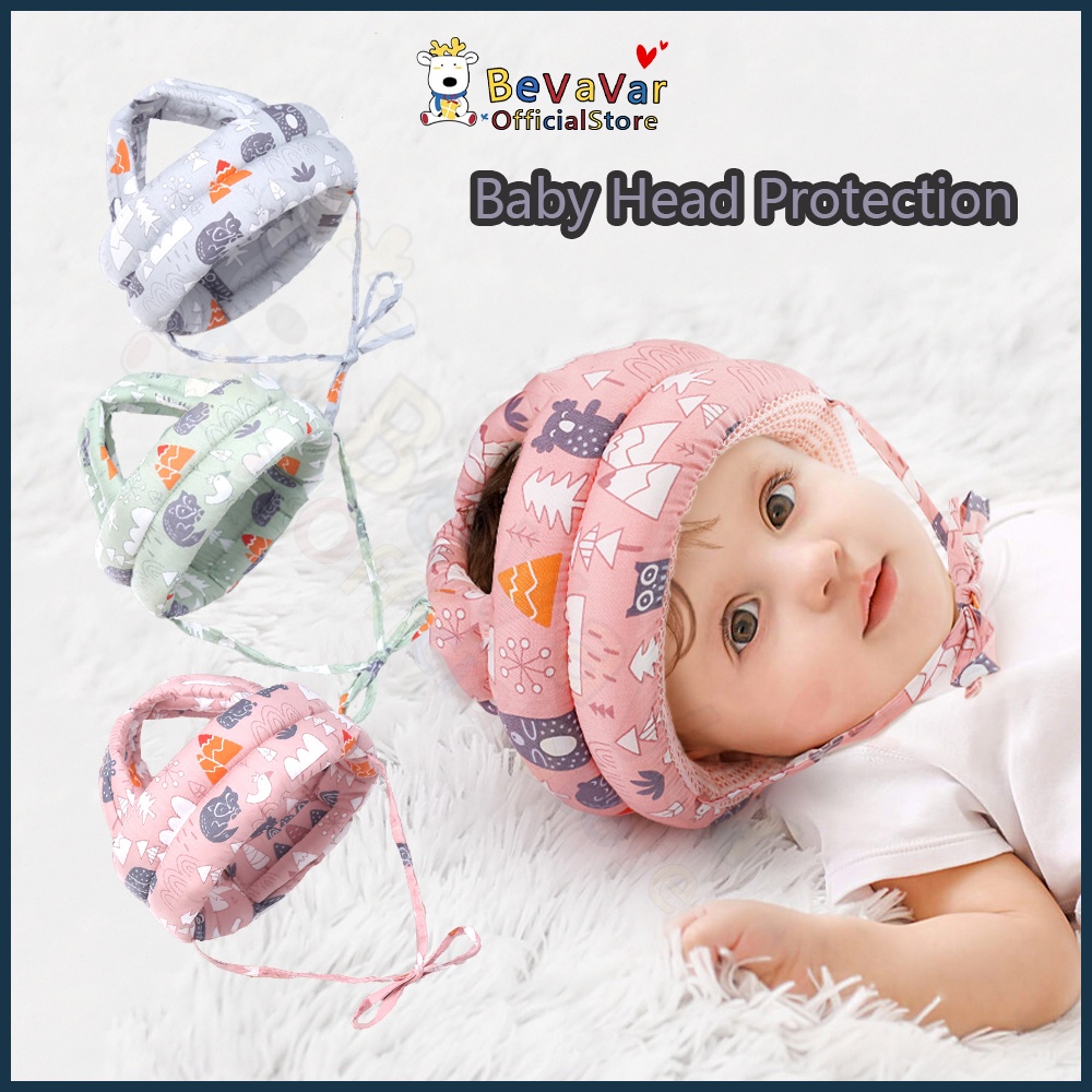 BEVAVAR Baby Head Protection Baby Helmet Adjustable Soft Safety Walk