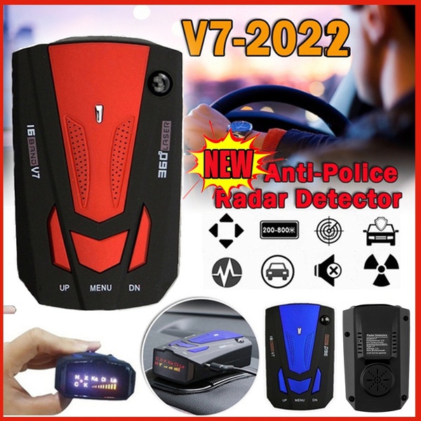 V7 Car Radar Detector 16 Band Anti Police Vehicle Mounted Radar