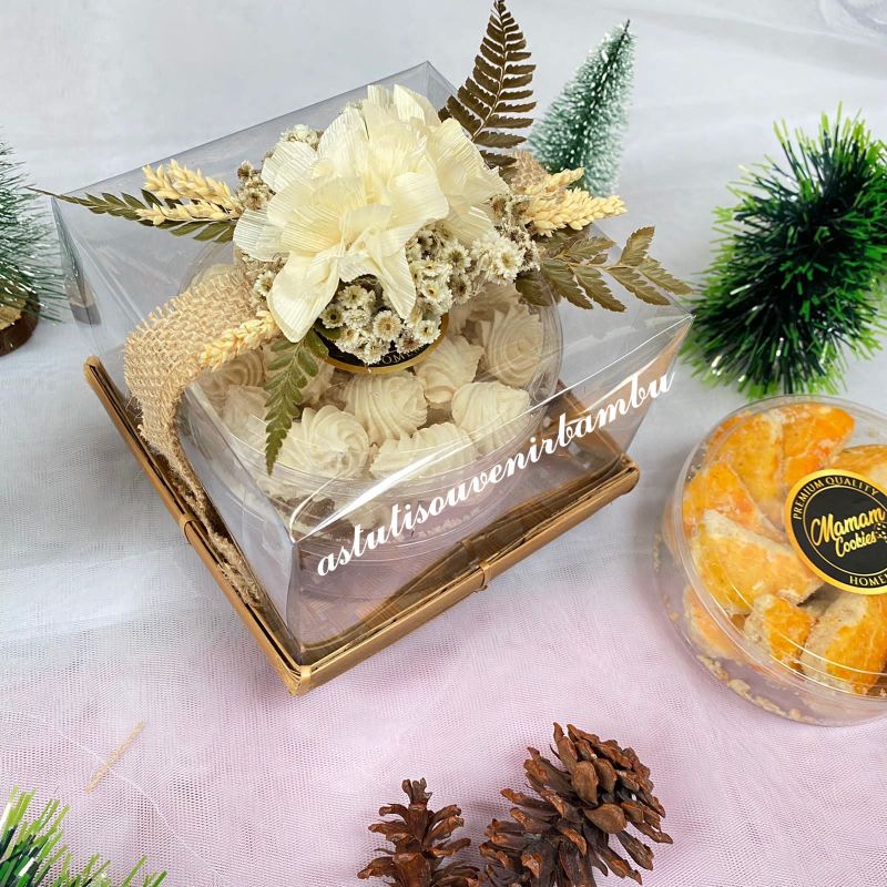 Beautiful Delivery Box Plate Mica Lid Box/Wedding Delivery/Mica Lid Box