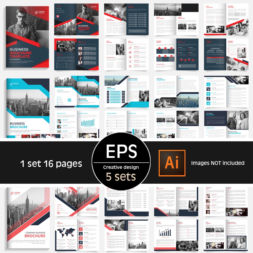 Graphic Design Template Bundle Pack / Corporate Design / Business ...
