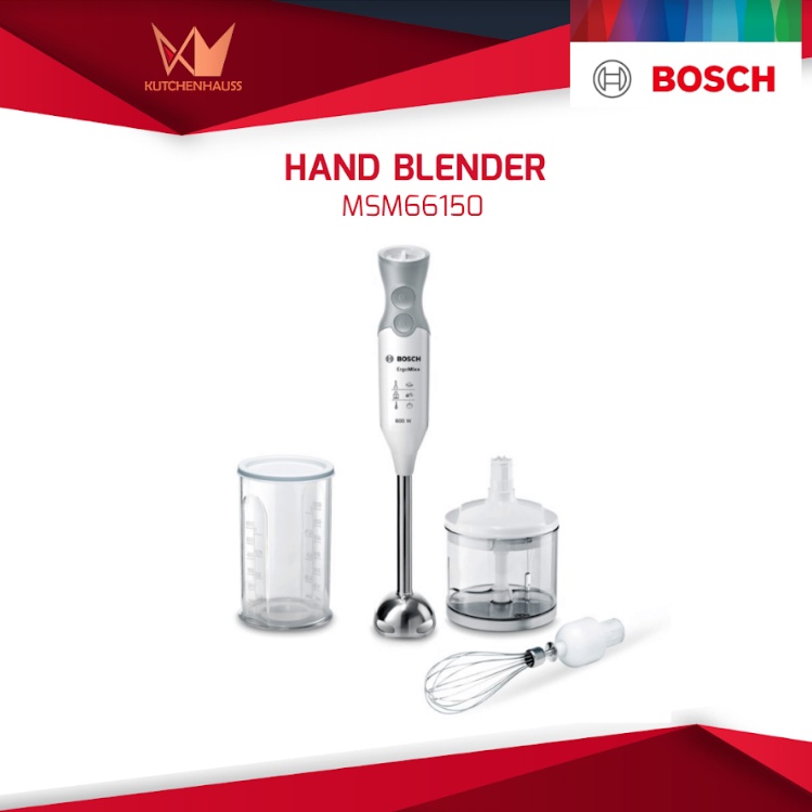 Bosch MSM 4B620 Hand Mixer With Accessories 1000W Silver